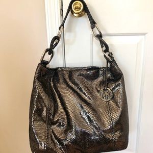 MK Python Skin Tote bag